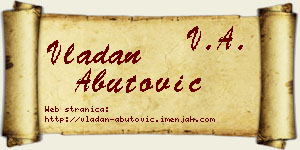 Vladan Abutović vizit kartica